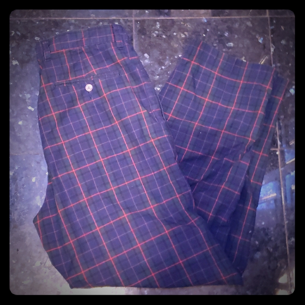 Tommy Hilfiger plaid chinos